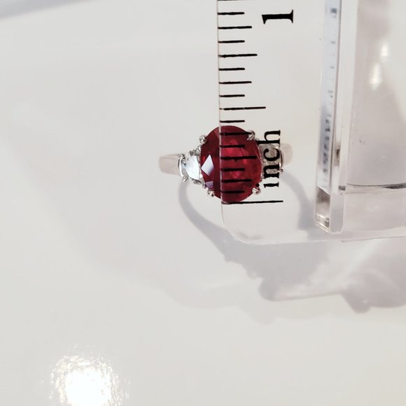 GIA certified Ruby and Diamond Ring - Picture 10 of 12